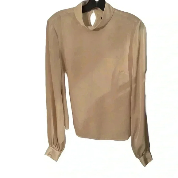 House of Harlow 1960 Revolve Faya blouse in ivory long sleeves size Small - Picture 2 of 11